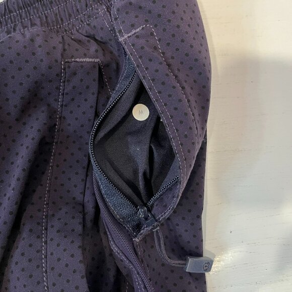 Lululemon Men's Run: Response Short Mini Polka Dot Purple Black - Size Medium - Picture 7 of 7